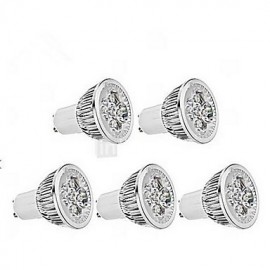 Spot LED GU10 5W MR16 1 350-400 lm Blanc Froid Dimmable V 5 pcs