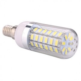 E14 12 W 56x5730SMD 1200LM 2800-3200 K/6000-6500 K blanc chaud/blanc froid ampoule LED maïs (AC 110-130 V/AC 220-240 V)