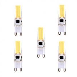 Pcs G9 LED Bi-pin Light T 1 COB 5W 400-500 lm Blanc Chaud / Blanc Froid Intensité Variable / V