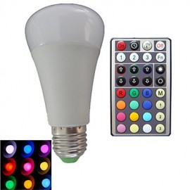 pièces E27 10W 3X LED haute puissance variable/32 touches télécommande RGB LED ampoules Globe V