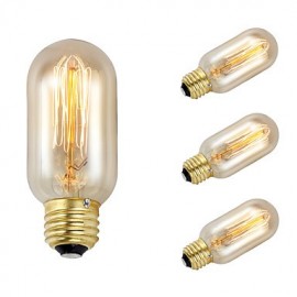 GMY 4 pièces T45 Edison ampoule ampoule Vintage 40 W E27 AC220-240V décorer ampoule