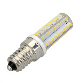 E14 Dimmable 6W 500lm 3500K 72-SMD 3014 LED Ampoule Blanc Chaud (AC 220-240V)