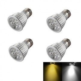 4PCS E27 5W Dimmable 5-LED Spot Blanc Chaud/Blanc Froid 400lm (AC110~120V/220-240V/85-265V)