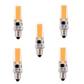 5Pcs Dimmable 5W E11 LED Bi-pin Light T 1 COB 400-500 lm Blanc Chaud/Blanc Froid V