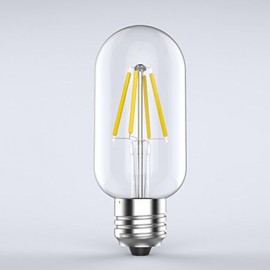 pcs E26/E27 3W / 4W 4 COB 400 lm Blanc Chaud T edison Vintage Ampoules à Filament LED V