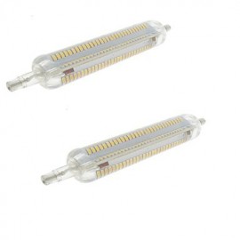 Ampoule LED R7S 10W, 2 pièces, blanc chaud/blanc 232-3014 SMD (AC 220-240V)/(AC110-120V)