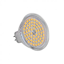 GU5.3(MR16) 6W 60x2835SMD 720LM 2800-3200K/6000-6500K Lumière blanche chaude/froide DC 12V