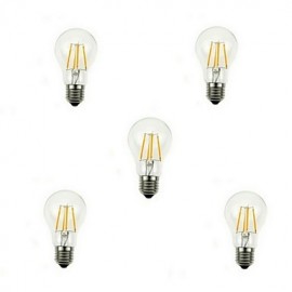 pièces A60 4W E27 400LM 360 degrés couleur blanc chaud/froid Edison lampe à Filament LED (AC220V)