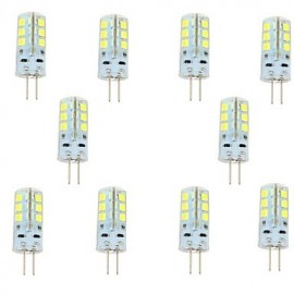 3W G4 LED à deux broches 24 SMD 2835 180 lm Blanc Chaud / Blanc Froid DC 12 V 10 pcs