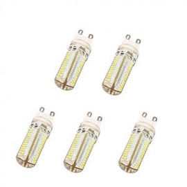 Lampes Maïs LED 5W G9 T 104 SMD 3014 600 lm Blanc Chaud / Blanc Froid V 5 pcs