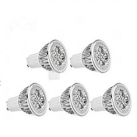 Projecteur LED GU10 5W / Lumières LED Par MR16 1 350-400 lm Blanc Chaud / Blanc Froid V 5 pcs