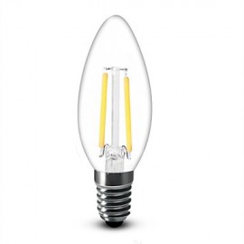 Bougies LED 2W E14 C35 2 COB 200 lm Blanc Chaud Décoratif V 1 pcs