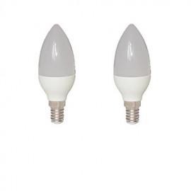 Bougies LED 8W E14 C35 15 SMD 2835 680 lm Blanc Chaud V 2 pcs