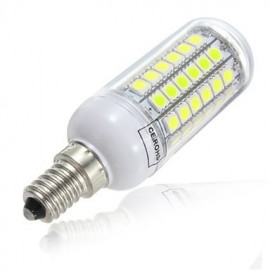 69LED E14 LED lumières de maïs 10W SMD 5730 lampe d'ampoule de lustre blanc chaud/froid (AC220-240V)