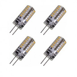 x G4 GZ4 MR11 MR16 3W 48x3014SMD 280LM blanc chaud/blanc froid 3500K 6500K ampoules LED étanches en forme de maïs AC/DC12-16V