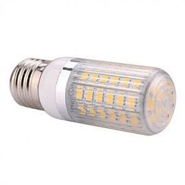 E27 15 W 60x5730SMD 1500LM 2800-3200 K/6000-6500 K blanc chaud/blanc froid ampoule LED maïs avec couvercle rayé (AC110/220 V)