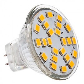 Spot LED 3W GU4(MR11) MR11 24 SMD 2835 230 lm Blanc chaud DC 12 / AC 12 V