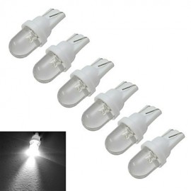 pièces T10 0.5W 30-50LM 6000-6500K lampes de signalisation de voiture blanc froid LED lumière de voiture (DC 12V)