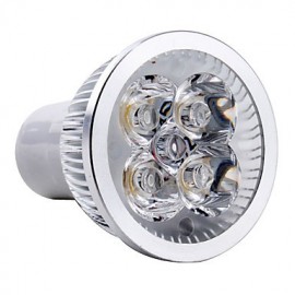 Spot LED GU10 4W MR16 4 LED Haute Puissance 360 lm Blanc Chaud V