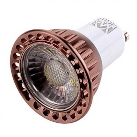 Spot LED GU10 7W MR16 1 COB 600 lm Blanc Chaud/Froid AC 220-240/110-130V 1pcs