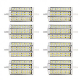 Tube lumineux R7S 15W J118 48 SMD 5730 blanc chaud/froid pour projecteur AC110V 220V (8 pièces)