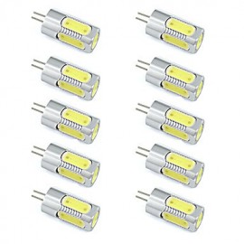 Ampoule LED 3W aluminium G4 spot 5 SMD COB blanc chaud/froid DC 12V (10 pièces)