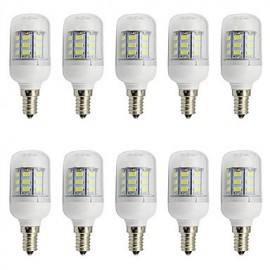 Ampoule LED épis de maïs 4 W E14 à petit culot à vis DC/AC 12 V-24 V 27 SMD 5730 blanc chaud/froid (10 pièces)