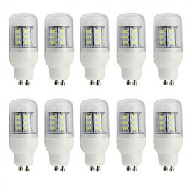 Ampoule de maïs LED GU10 4W 5730SMD DC/AC12V - 24V pour le couloir de la chambre à coucher à la maison blanc froid/chaud (10 pièces)