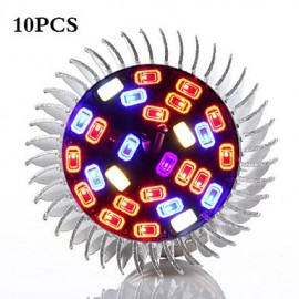 10 pièces 28W E27 LED à spectre complet élèvent des lumières hydroponiques fleur fruits légumes LED plantes éclairage AC85 ~ 265V