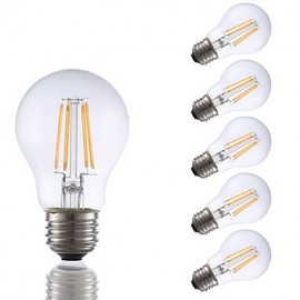 Ampoules à Filament LED 3,5W E26 A17 4 COB 350 lm Blanc Chaud Intensité Variable 120V 6 pcs