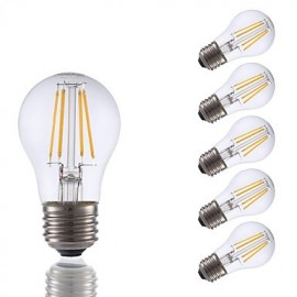 Ampoules à Filament LED 3,5W E26 A15 4 COB 350 lm Blanc Chaud Intensité Variable 120V 6 pcs