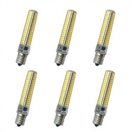 12W E14 / E17 / E12 / E11 Lumières Maïs LED 136LED SMD 5730 850-900LM Blanc Chaud / Blanc Froid Décoratif AC110 / AC220 V 6 pcs