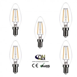 E14 2 W 2 COB 200 LM 2800-3200 K K Blanc chaud A Ampoules bougies à intensité variable V