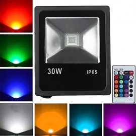 Projecteur LED 30W 1 LED Haute Puissance 2400 lm RGB Télécommandé V