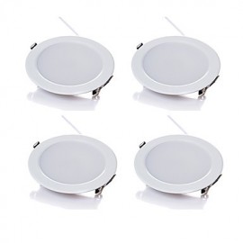 pcs/lot 5 W sans fil AC 220 V Dimmable LED Downlights blanc chaud/blanc froid LED panneau lumineux forme blanche