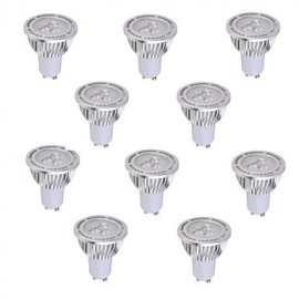 10 pièces GU10 5 W 3 * COB 450 LM blanc chaud/blanc froid MR16 spots décoratifs V