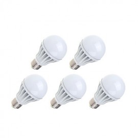 Ampoules Globe LED 7W E26/E27 A60(A19) 23 SMD 2835 500-600 lm Blanc Chaud / Blanc Froid V 5 pcs