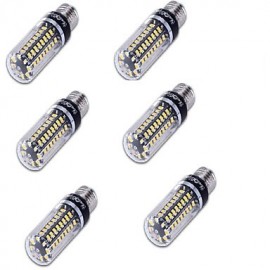 Ampoule LED épis de maïs, haute luminosité, E27, E14, E12, 72x5736 SMD, 7W, projecteur, lampe à bougie, pour éclairage domestique, 6 pièces