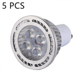 5Pcs GU10 6 W 4 x 3030 SMD 540 LM Blanc Chaud/Blanc Froid LED Spots Haute Luminosité V