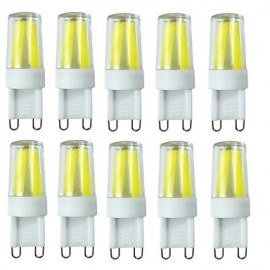 10 pièces G9 Filament 3.5W 4LED COB AC220V/AC110V 280-400LM blanc chaud/blanc froid/blanc naturel LED ampoules à intensité variable