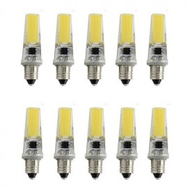 Mini spot en gel de silice E11 à intensité variable 2508 COB SMD 350Lm AC220V - 240V blanc chaud/blanc froid (10 pièces)