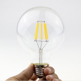 Ampoules à Filament LED 6W E27/B22 G95 6 COB 600 lm, blanc chaud, variable ou V, 1 pièce