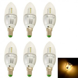 pièces E14 3W 250lm 32 x SMD 3014 blanc chaud 3000K lampe bougie LED-(AC 100-240V/110-130V/220-240V/85~265V)