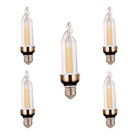 pièces LED très brillante éclairage économie d'énergie nouvelle LED bougie ampoule LED tirer E27 LED ampoule lampe 4W 300-400LM AC 220V