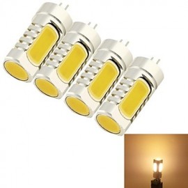 Lampes Maïs LED 5W G4 T 4 COB 210 lm Blanc Chaud Décoratif DC 12 / AC 12 V 4 pcs