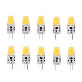 Lampes Maïs LED 2W G4 T 1 COB 1508 220-240 lm Blanc Chaud AC/DC 12 V 10 pcs