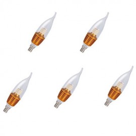 pièces C35L coquille d'or 7W E14 SDM2835 35LED couleur chaude filetage LED bougie ampoule Led lustre lampes AC220-240V