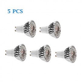 Ampoules LED à Filament GU10 3W 3 LED Haute Puissance 280 lm Blanc Chaud / Blanc Froid V 5 pcs