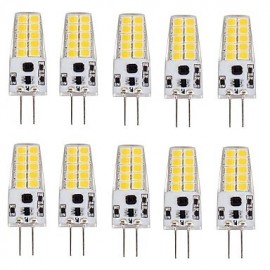 3W G4 LED Maïs Lumières T 20 SMD 2835 280-300 lm Blanc Chaud Blanc Froid AC/DC 12 V 10 pcs