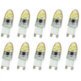 10 pièces 3W G9 LED bi-broches lumières T 14 SMD 2835 180-240LM variable blanc chaud/blanc froid décoratif AC220 V